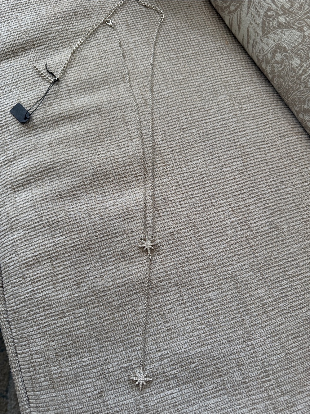 Silver Starburst Long Necklace - Women Jackets & Coats Accessory